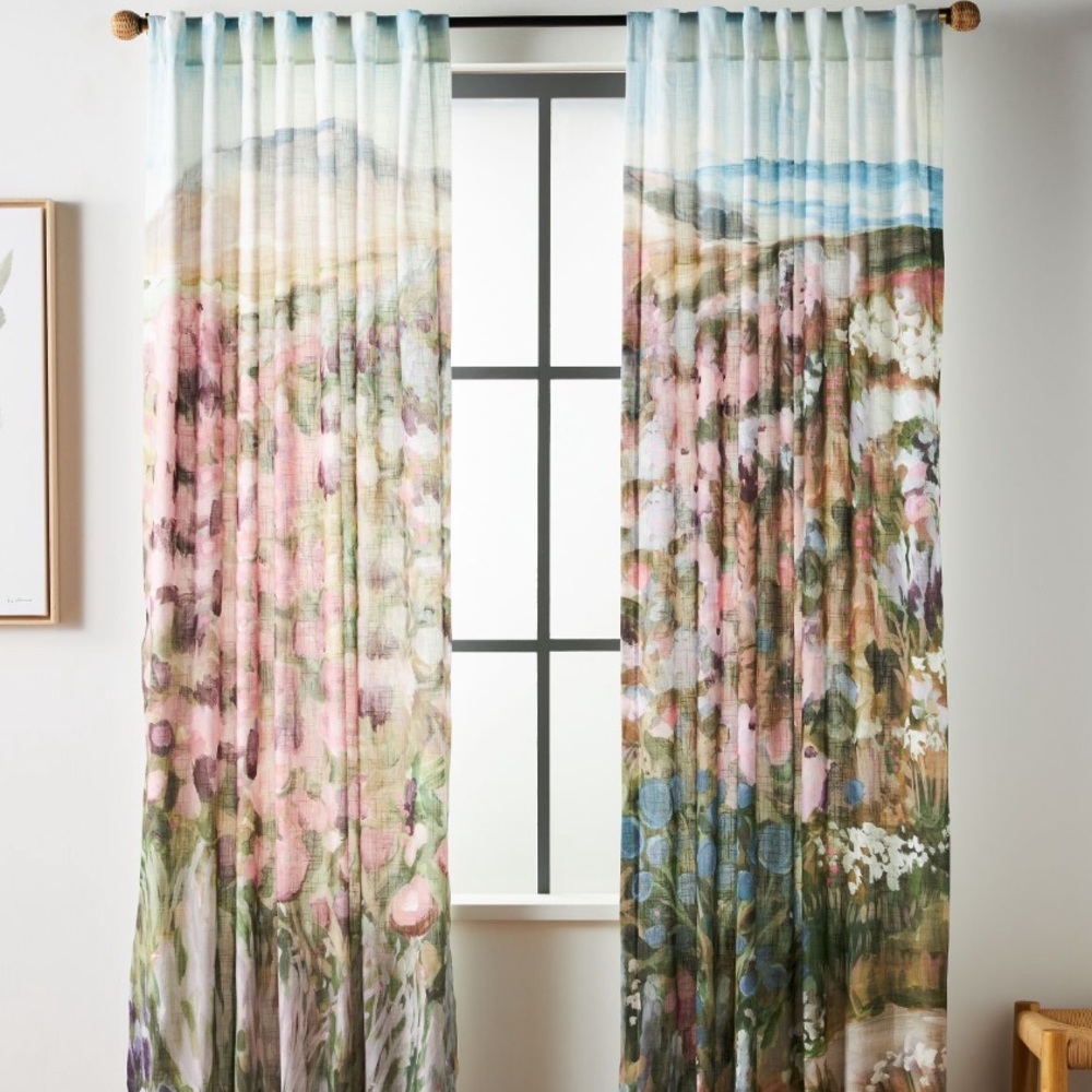 Landscape Curtain Panels Set - Picture 1 of 10